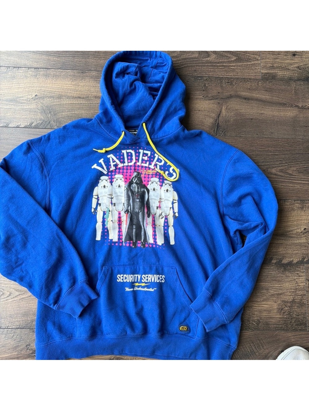 Star Wars Vader's Security Services Blue Hoodie XL